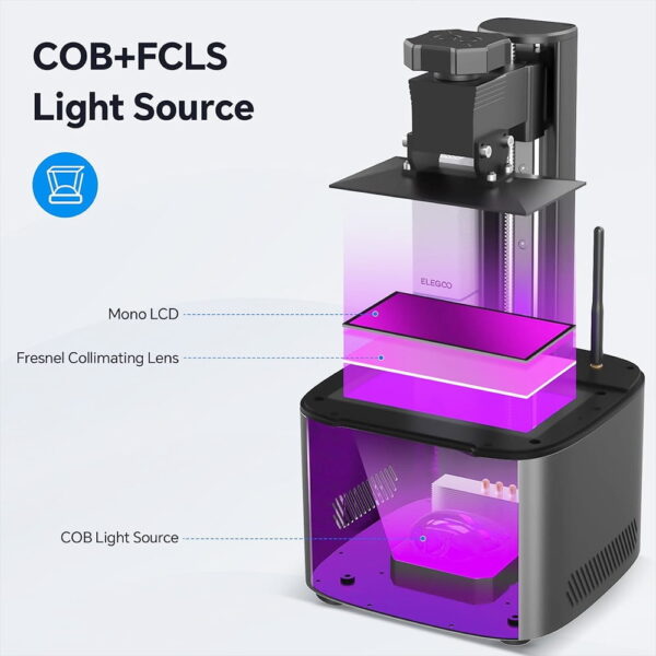 1 ELEGOO Mars 4 Ultra Resin 3D Printer 523206 3