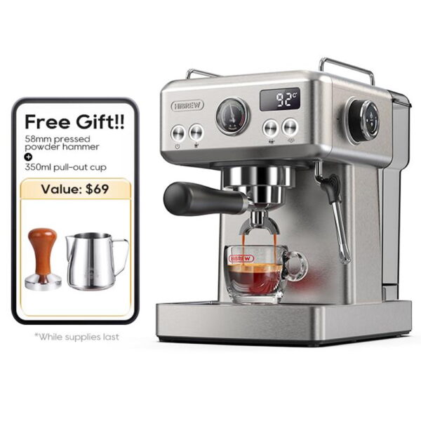 1 HiBREW H10A Semi Automatic Espresso Coffee Machine 521189 1
