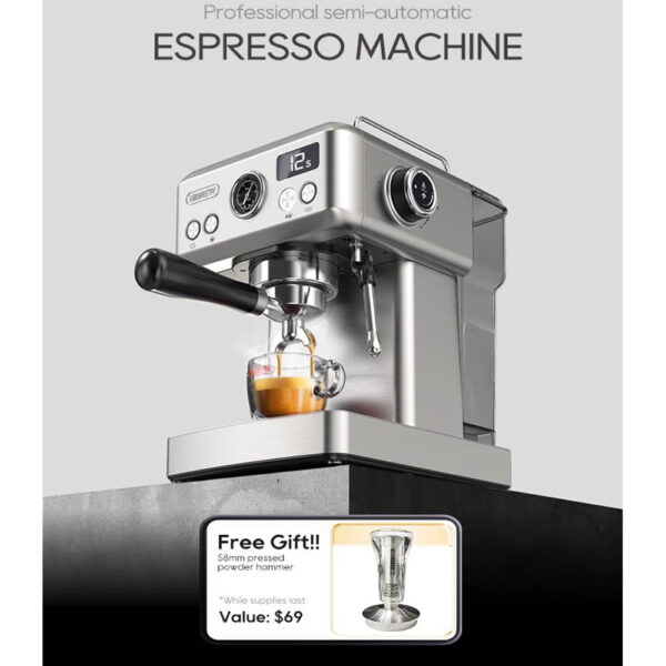1 HiBREW H10A Semi Automatic Espresso Coffee Machine 521189 2