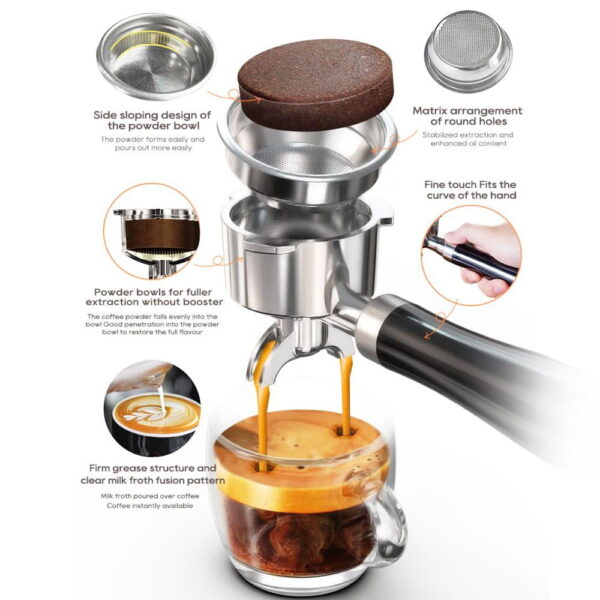 1 HiBREW H10A Semi Automatic Espresso Coffee Machine 521189 8