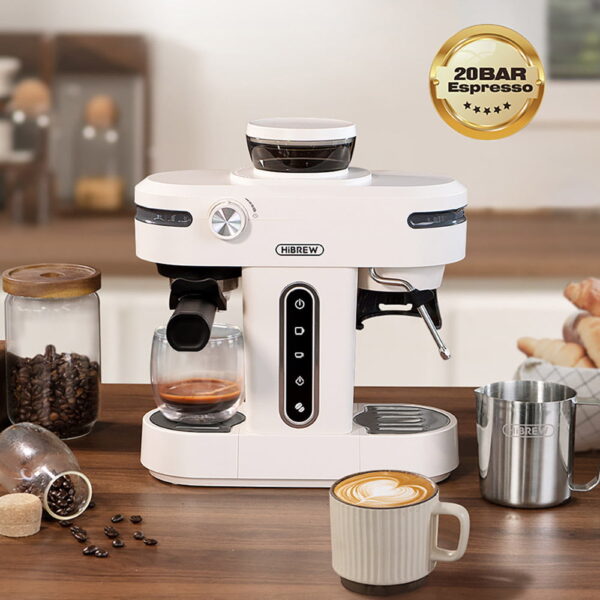 1 HiBREW H14 Espresso Coffee Machine Beige 524230 1