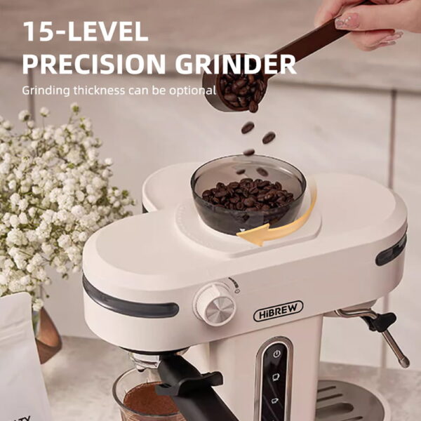 1 HiBREW H14 Espresso Coffee Machine Beige 524230 2