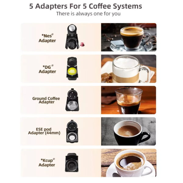 1 HiBREW H2B 5 in 1 Coffee Maker Black 518143 3