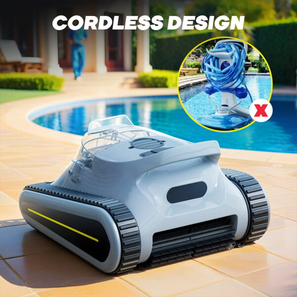 1 Seauto Crab Cordless Robotic Pool Vacuum Grey EU Plug 524166 10