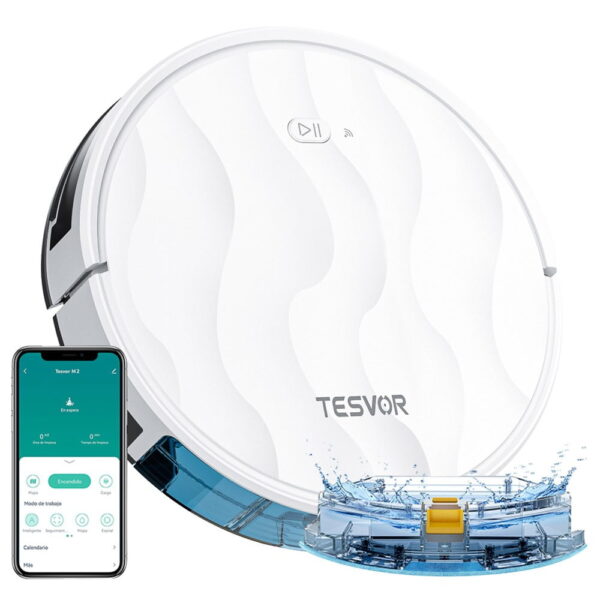 1 Tesvor M2 Robot Vacuum Cleaner White 520958 0