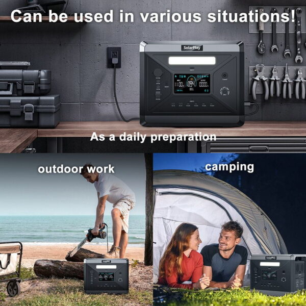 1 SolarPlay Q2501 2160Wh 2400W Portable Power Station EU Plug 524871 5