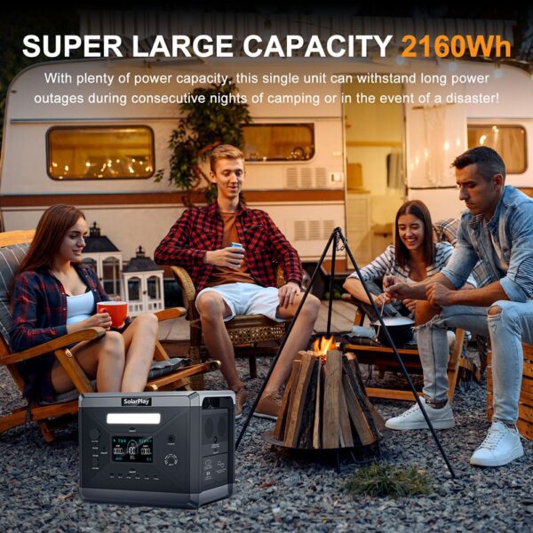1 SolarPlay Q2501 2160Wh 2400W Portable Power Station EU Plug 524871 7