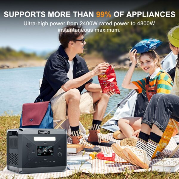 1 SolarPlay Q2501 2160Wh 2400W Portable Power Station EU Plug 524871 8