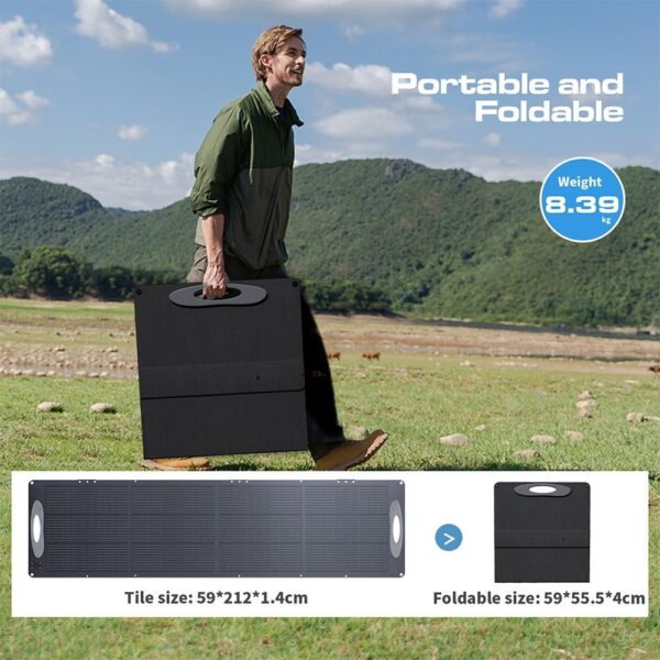 1 VDL POWER 200W Foldable Portable Solar Panel 523852 4