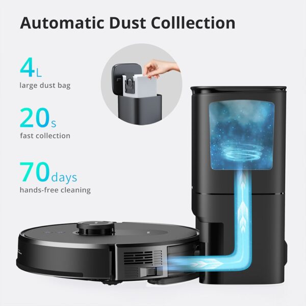 1 360 S8 Plus Robot Vacuum Cleaner with Base Station EU Plug 525211 7