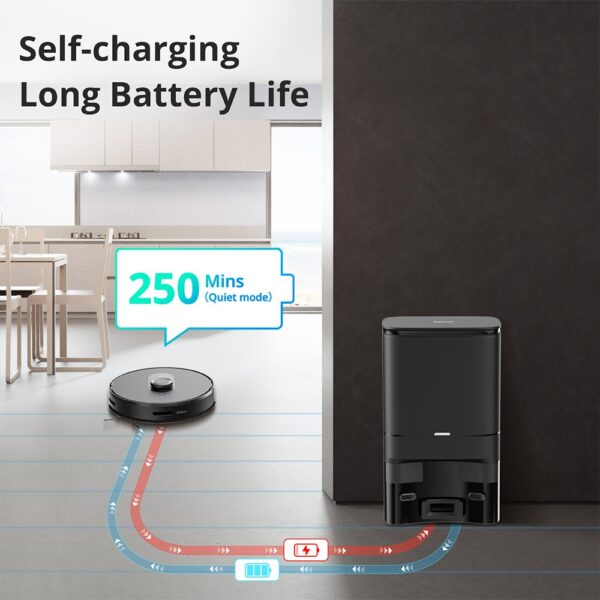 1 360 S8 Plus Robot Vacuum Cleaner with Base Station EU Plug 525211 9