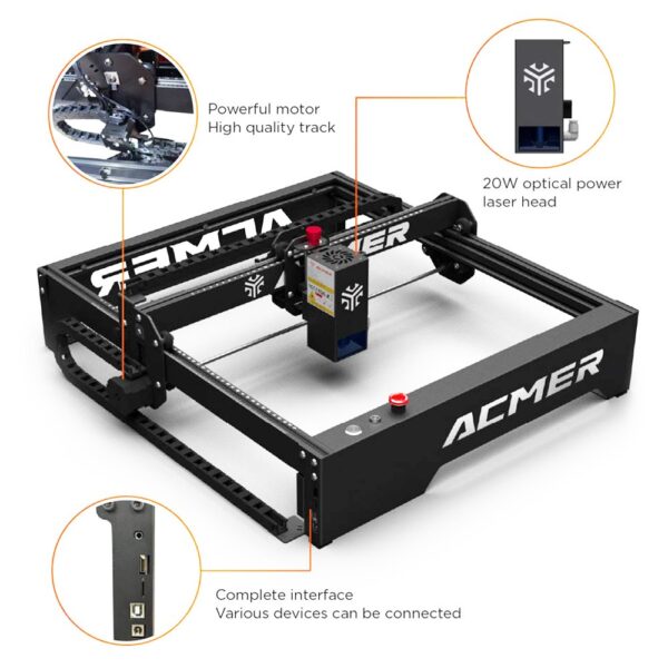 1 ACMER P1 Pro 20W Laser Engraver Cutter 520379 1