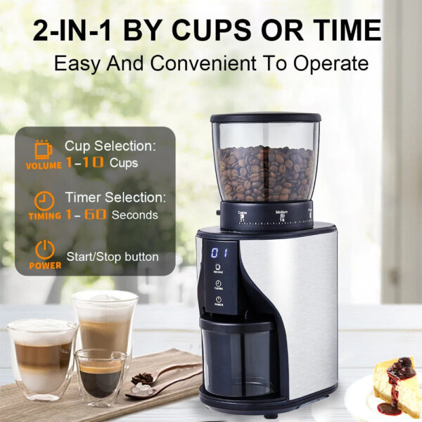 1 BioloMix BCG819 Conical Burr Coffee Grinder 525418 1