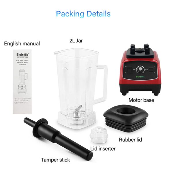 1 BioloMix G5200 Blender Black 521742 7