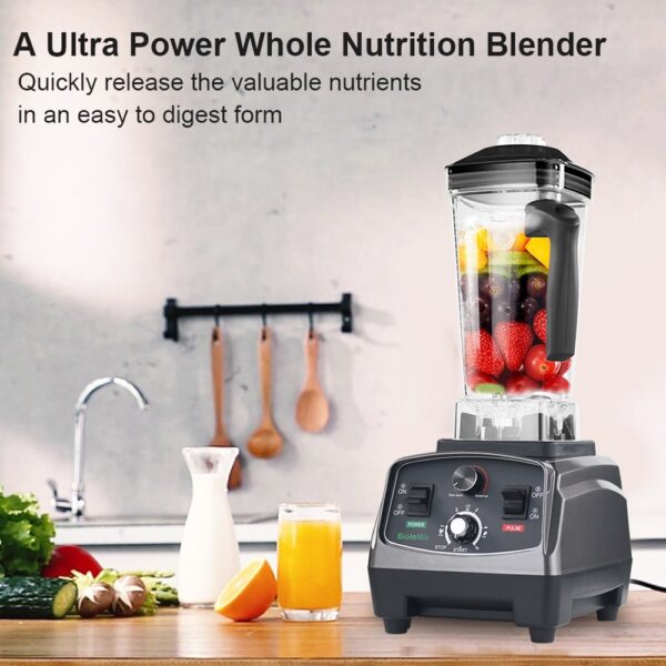1 BioloMix T5200 3HP 2200W Timer Blender 519984 2