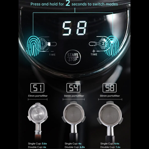 1 HiBREW G3A Coffee Grinder Black EU Plug 523845 3