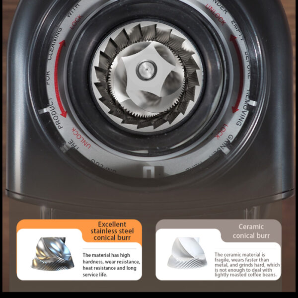 1 HiBREW G3A Coffee Grinder Black EU Plug 523845 4
