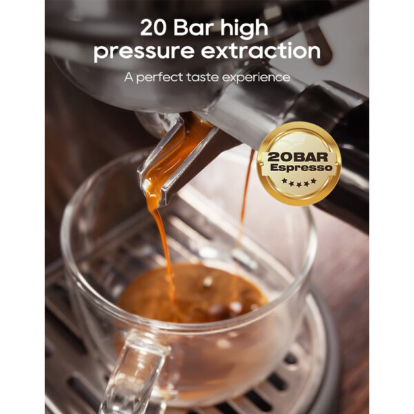 1 HiBREW H10B 20Bar Espresso Coffee Machine Silver EU Plug 524932 2
