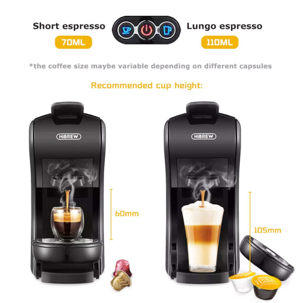 1 HiBREW H1A 1450W Espresso Coffee Machine Black 508855 4