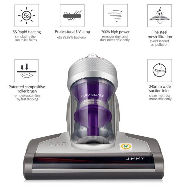 1 JIMMY JV35 Anti mite Vacuum Cleaner Gray 899876