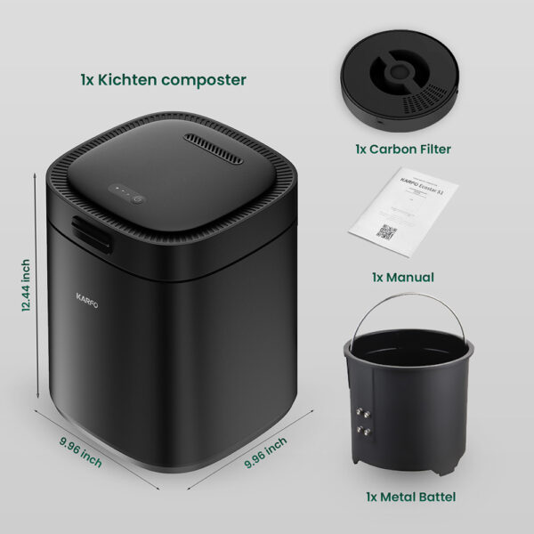1 Karfo UF006 EC Kitchen Composter Black EU Plug 525579 9