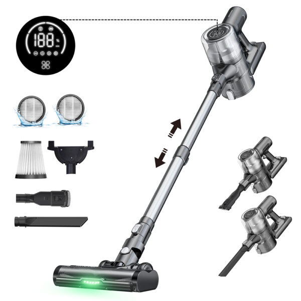 1 Proscenic P13 Cordless Vacuum Cleaner Gray EU Plug 524478 1