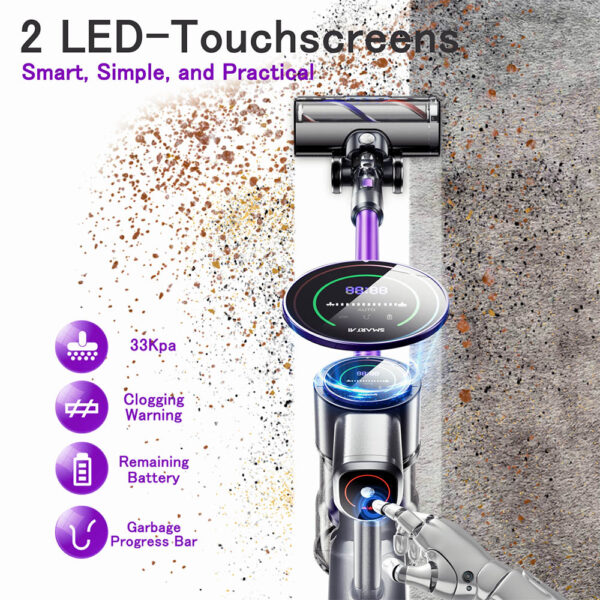 1 SmartAI P40 Cordless Vacuum Cleaner EU Plug 525214 7