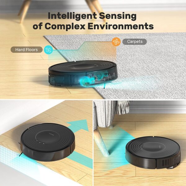 1 Verefa V60m Lite Robotic Vacuum Cleaner Black 522421 7