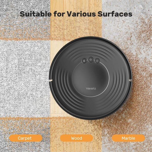 1 Verefa V60m Lite Robotic Vacuum Cleaner Black 522421 8