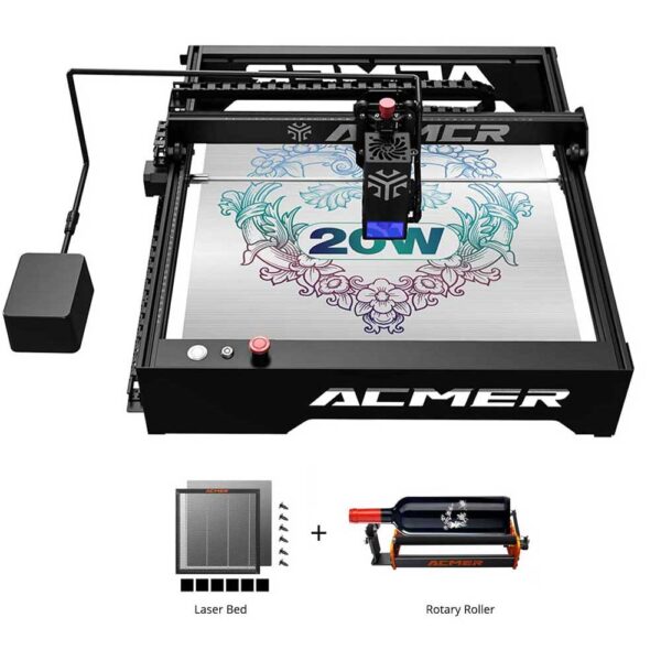 1 acmer p1 pro 20w laser with rotary roller laser bed enclosure 2df914 1728630966524